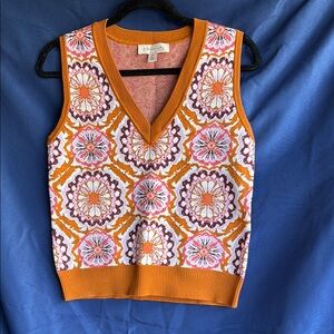 Philosophy Floral Knit Vest